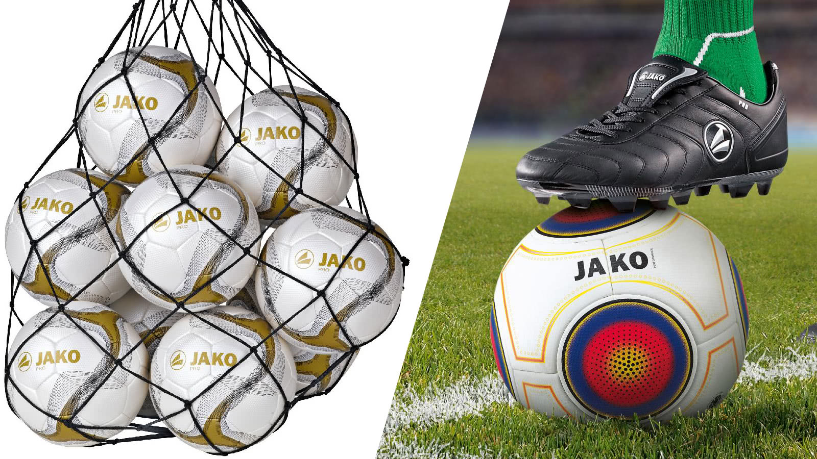 Das Zubehör zum Ballpaket oder Ballset mit Ballnetz, Ballsack und Co