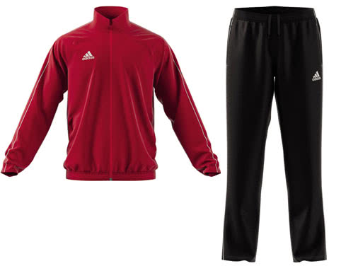 adidas Core 18 Präsentationsanzug mit Präsentationsjacke und Präsentationshose im Sportartikel Versand kaufen