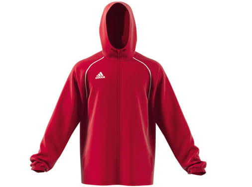 adidas Core 18 Regenjacke in schwarz, marine und rot im Shop kaufen