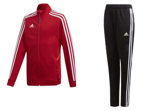 Die adidas Tiro 19 Trainingsanzug mit der Trainingsjacke sowie Trainingshose kaufen