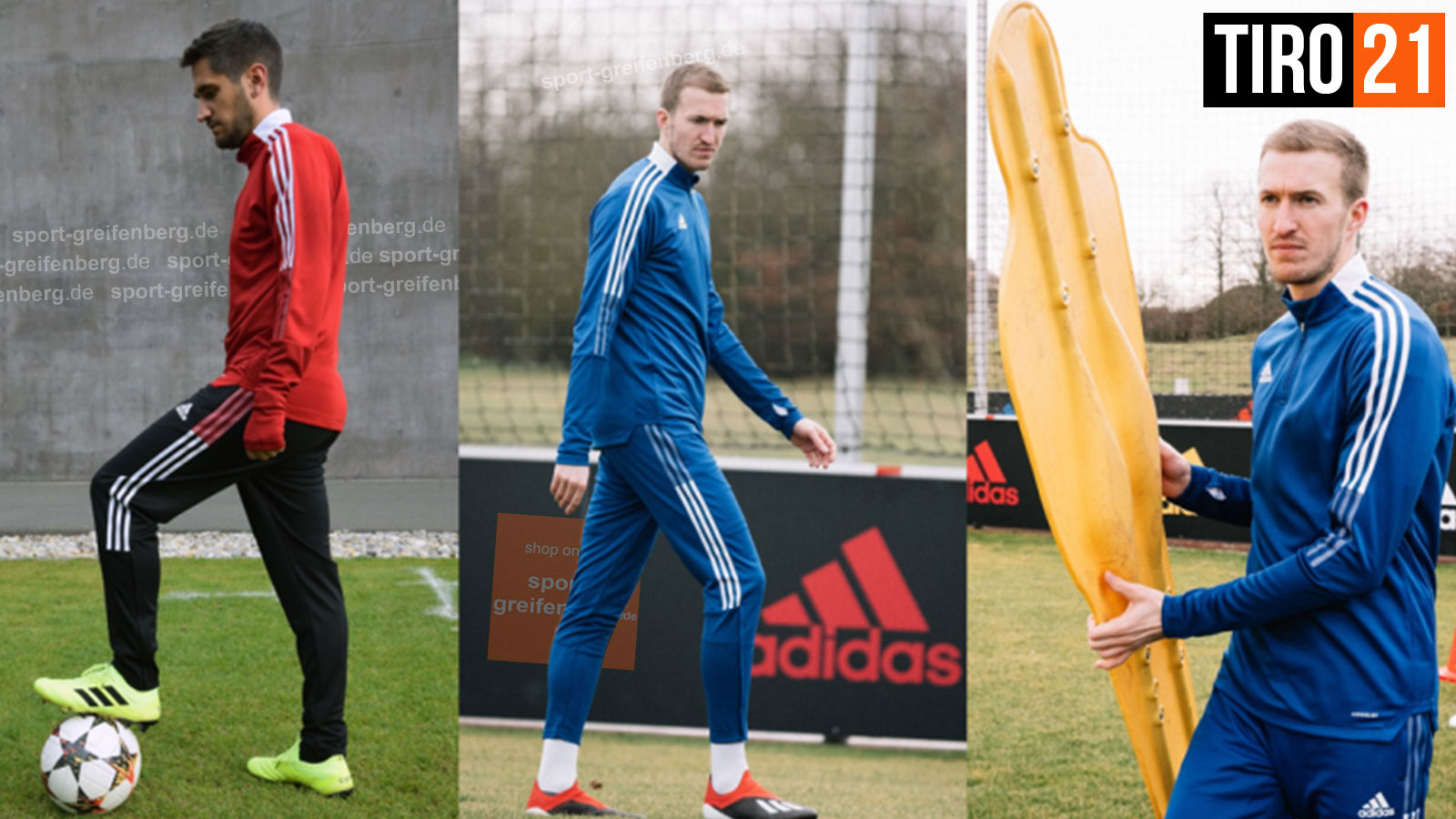 adidas Tiro 21 Teamline mit 3 Streifen bestellen