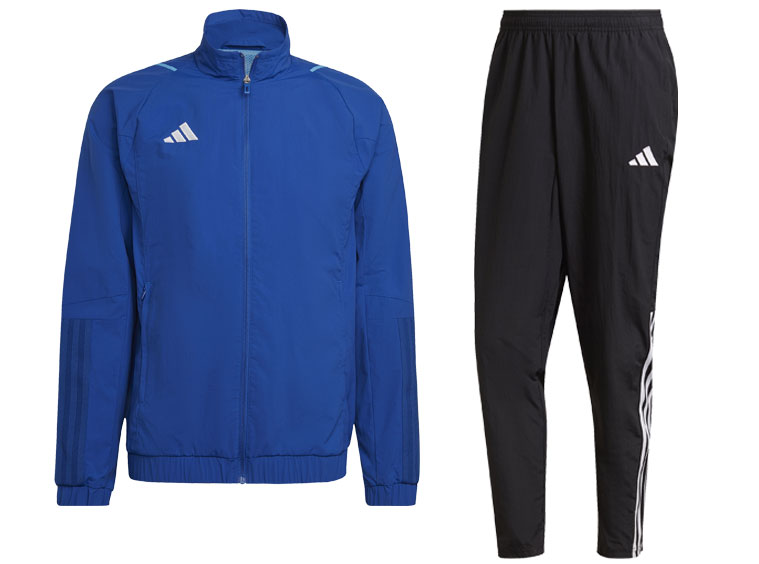 den adidas Tiro 23 Competition Präsentationsanzug aus Präsentationsjacke und Präsentationshose im Shop kaufen