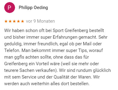 Erfahrungen mit Sport Greifenberg