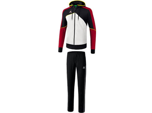 Erima Premium One 2.0 Trainingsanzug mit Kapuze mit Trainingsjacke und Trainingshose Sportartikel Shop kaufen