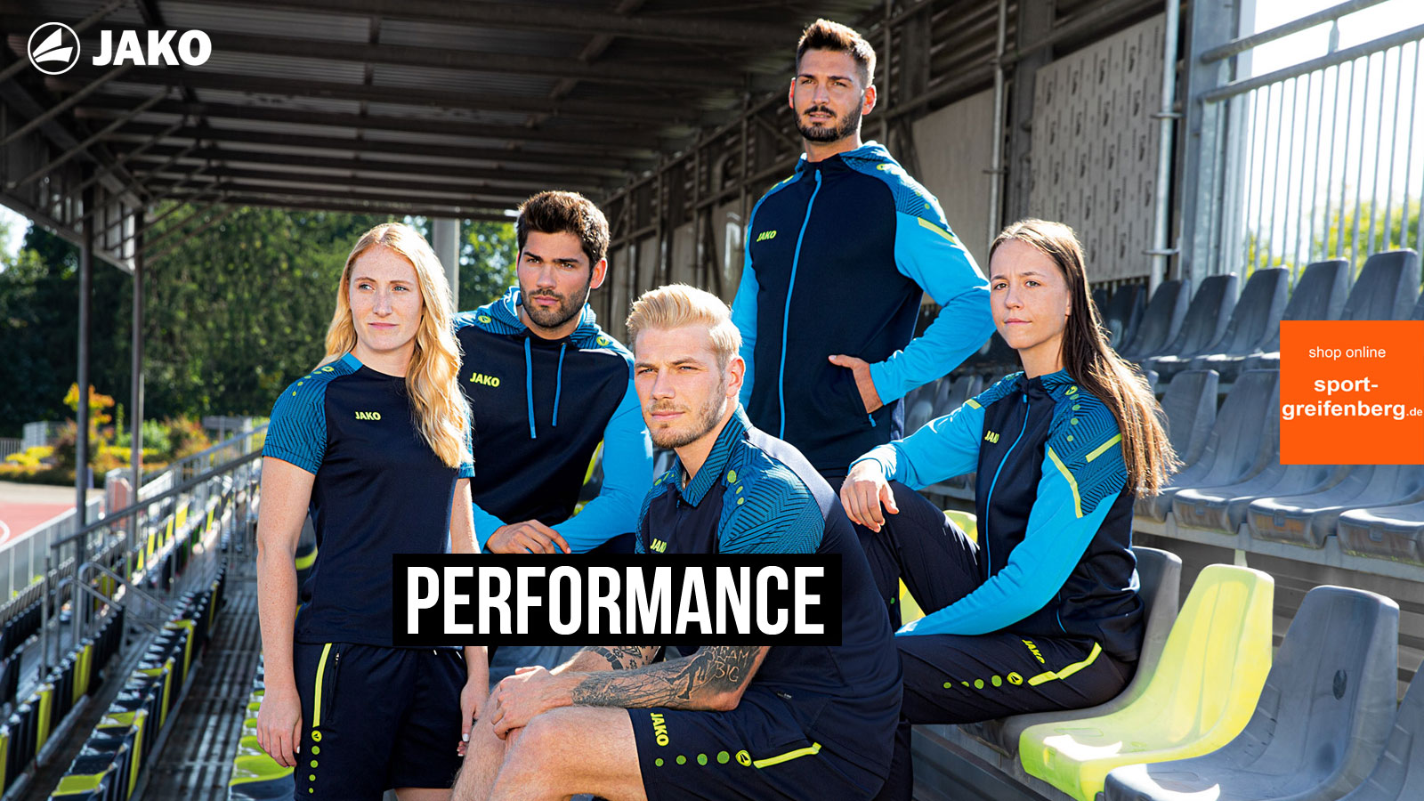 Jako Performance Teamsport Kollektion mit allen Produkten