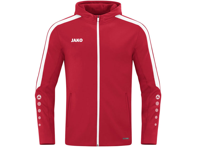 Die Jako Power Kapuzenjacke als Trainingsjacke mit Kapuze für alle Sportarten