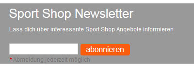 Teamsport Newsletter für Vereine