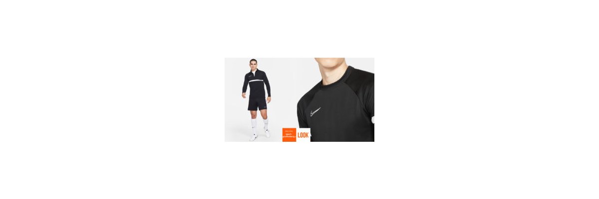 Nike Academy Sport Outfit Langarm schwarz - Nike Academy Sport Outfit Langarm schwarz | Drill Top | Training Short