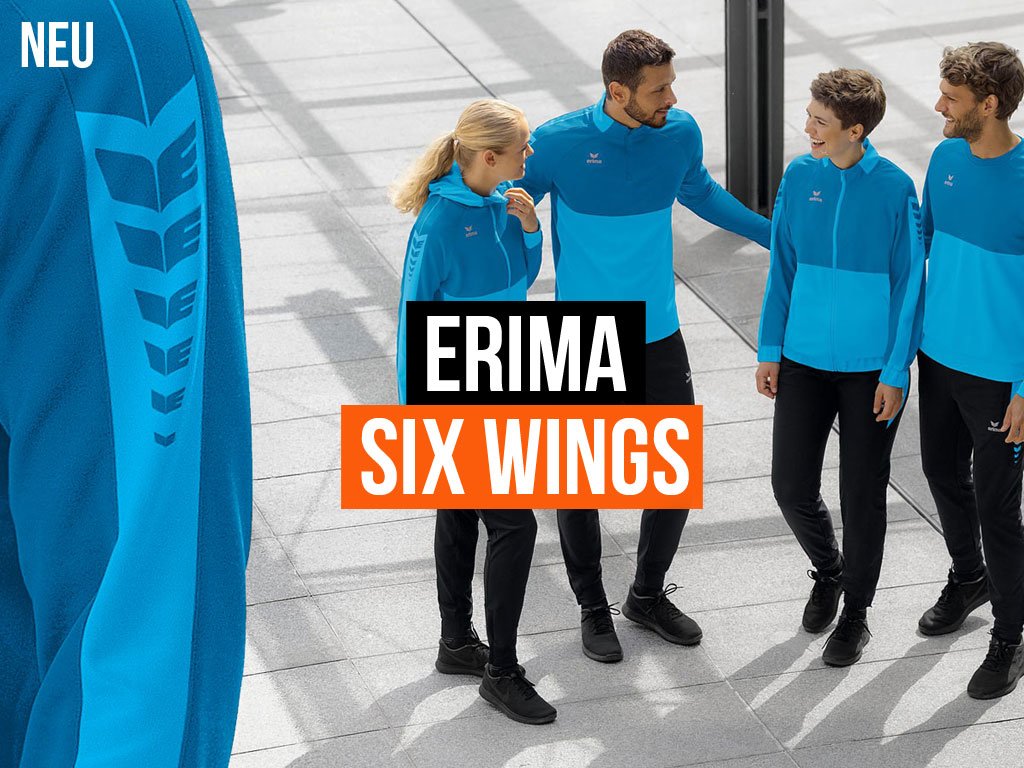 jetzt die Erima Six Wings Sportbekleidung für 2022 bestellen
