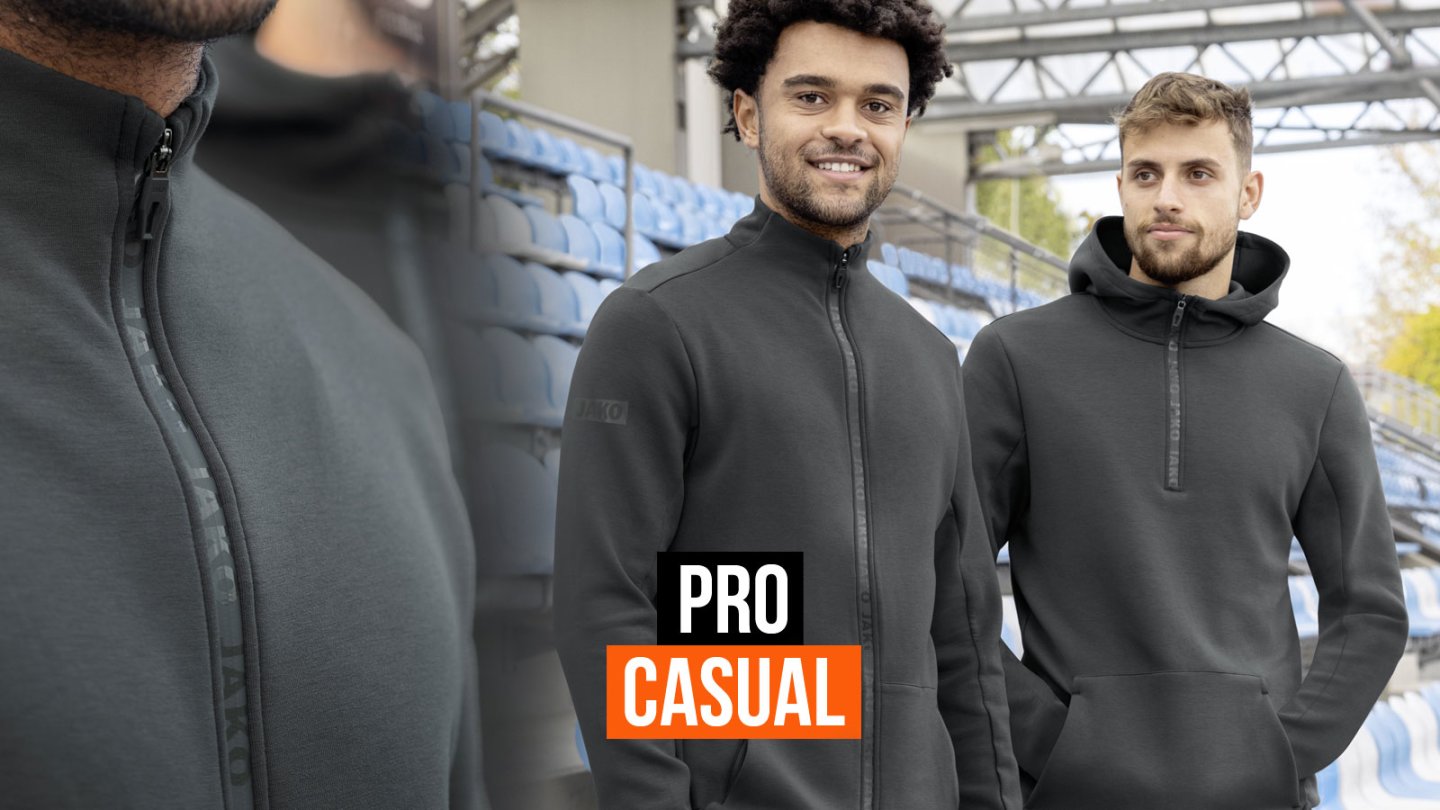 Bestell die Jako Pro Casual Teamline mit der Sportbekleidung für dein Team