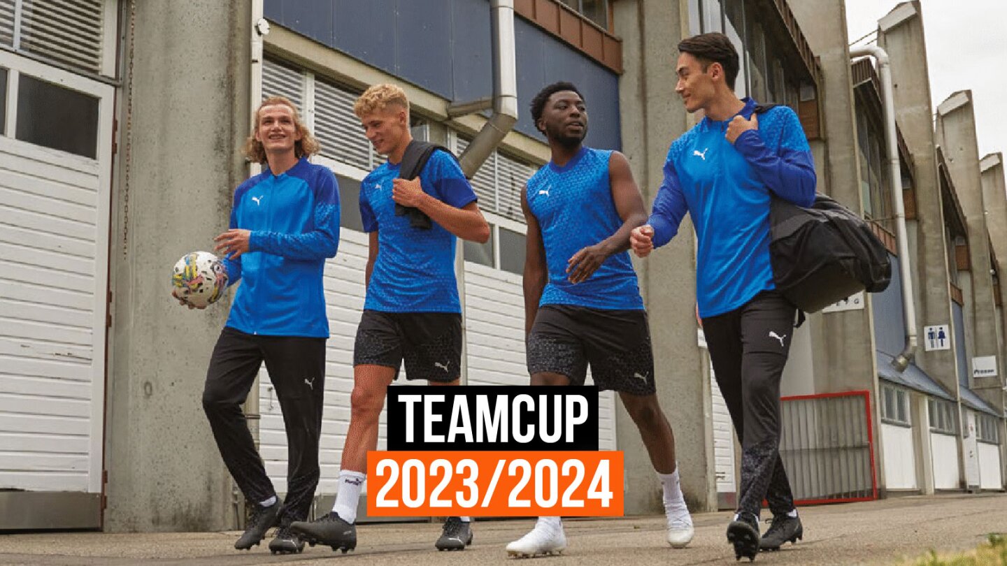 zur Puma teamCup Sportbekleidung der Jahre 2023 und 2024 im Shop