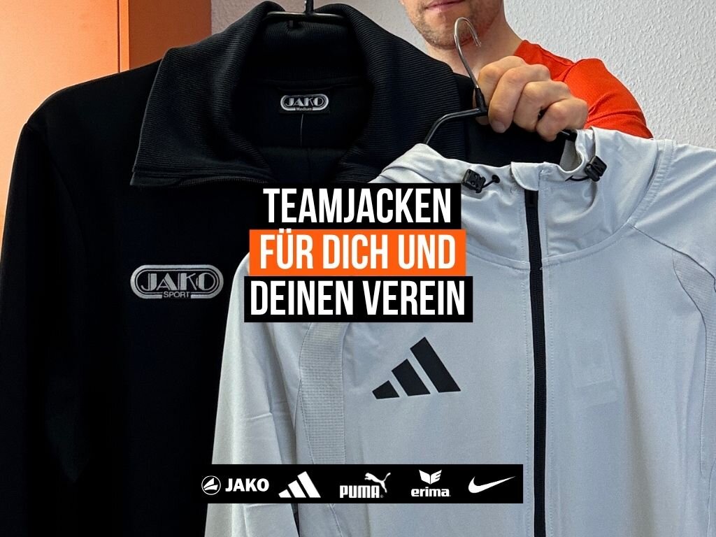 jetzt neue Teamjacken für 2026/2027 bestellen