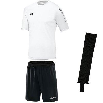 Jako Team Trikotsatz - weiß - schwarz - schwarz - Gr.  kurzarm | m - m - senior