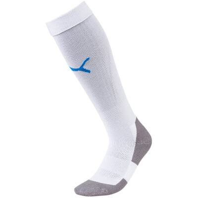 Puma Liga Socks Core Stutzen - puma white-electric blue lemon - Gr. 4 - (43/46)