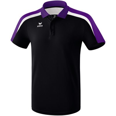 Erima Liga Line 2.0 Poloshirt - black/dark violet/white - Gr. 116