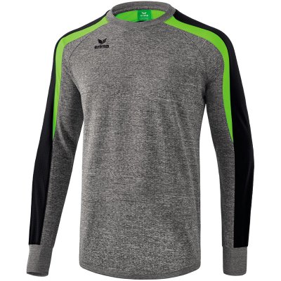Erima Liga Line 2.0 Sweatshirt - greymelange/black/green gecko - Gr. 116