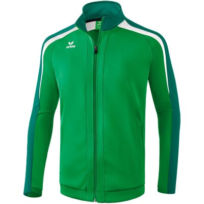 Erima Liga Line 2.0 Trainingsjacke - smaragd/evergreen/white - Gr. M