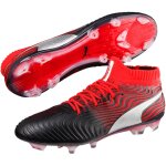 Puma One 18.1 FG Synthetik black/red - puma black-puma silver-red bla - Größe 8,5