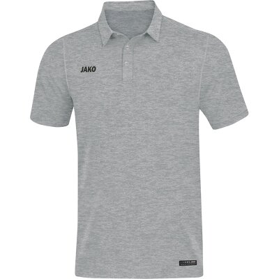 Jako Premium Basics Polo - grau meliert - Gr.  m