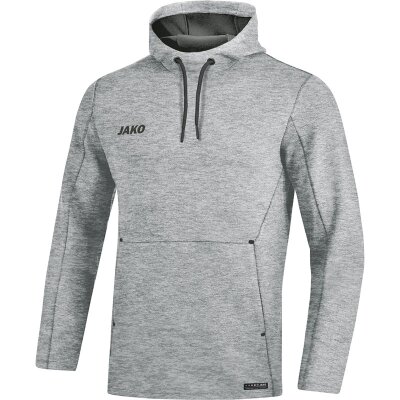 Jako Premium Basics Kapuzensweat - grau meliert - Gr.  m