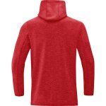 Jako Premium Basics Kapuzenjacke - rot meliert - Gr.  m