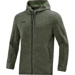 Jako Premium Basics Kapuzenjacke - khaki meliert - Gr.  36