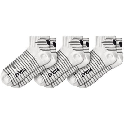 Erima 3Er Pack Socks Kurz - new white - Gr. 35-38