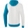Erima 5-C Kapuzensweatshirt - white/oriental blue/colonial blue - Gr. L
