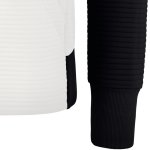 Erima 5-C Kapuzensweatshirt - white/black/dark grey - Gr. 36