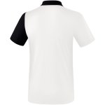 Erima 5-C Poloshirt - white/black/dark grey - Gr. M
