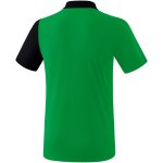 Erima 5-C Poloshirt - smaragd/black/white - Gr. 128
