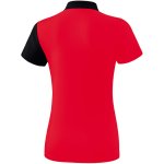 Erima 5-C Poloshirt - red/black/white - Gr. 40