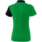 Erima 5-C Poloshirt - smaragd/black/white - Gr. 42