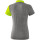 Erima 5-C Poloshirt - grey melange/lime pop/black - Gr. 40