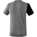 Erima 5-C T-Shirt - black/greymelange/white - Gr. L