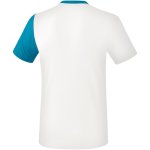 Erima 5-C T-Shirt - white/oriental blue/colonial blue - Gr. 140