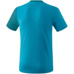 Erima 5-C T-Shirt - oriental blue/colonial blue/white - Gr. S