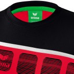 Erima 5-C T-Shirt - red/black/white - Gr. 34