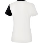 Erima 5-C T-Shirt - white/black/dark grey - Gr. 38