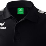 Erima Essential 5-C Poloshirt - black/white - Gr. 140