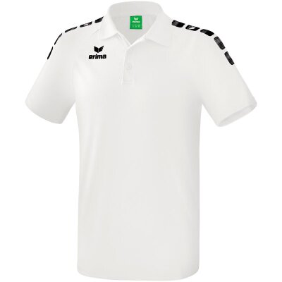 Erima Essential 5-C Poloshirt - white/black - Gr. 164