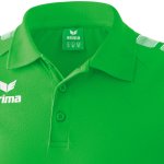 Erima Essential 5-C Poloshirt - green/white - Gr. M