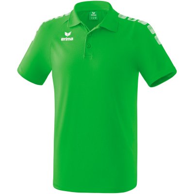Erima Essential 5-C Poloshirt - green/white - Gr. XXL
