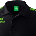 Erima Essential 5-C Poloshirt - black/green gecko - Gr. 140