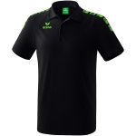 Erima Essential 5-C Poloshirt - black/green gecko - Gr. XL