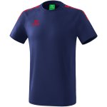 Erima Essential 5-C T-Shirt - new navy/red - Gr. XXL