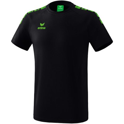 Erima Essential 5-C T-Shirt - black/green gecko - Gr. XL