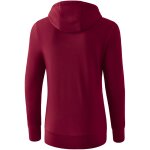 Erima Basic Kapuzensweatshirt - bordeaux - Gr. 46