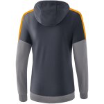 Erima Squad Kapuzensweat - slate grey/monument grey/new orange - Gr. 40