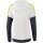 Erima Squad Kapuzensweat - white/slate grey/bio lime - Gr. 40